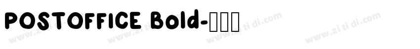 POSTOFFICE Bold字体转换